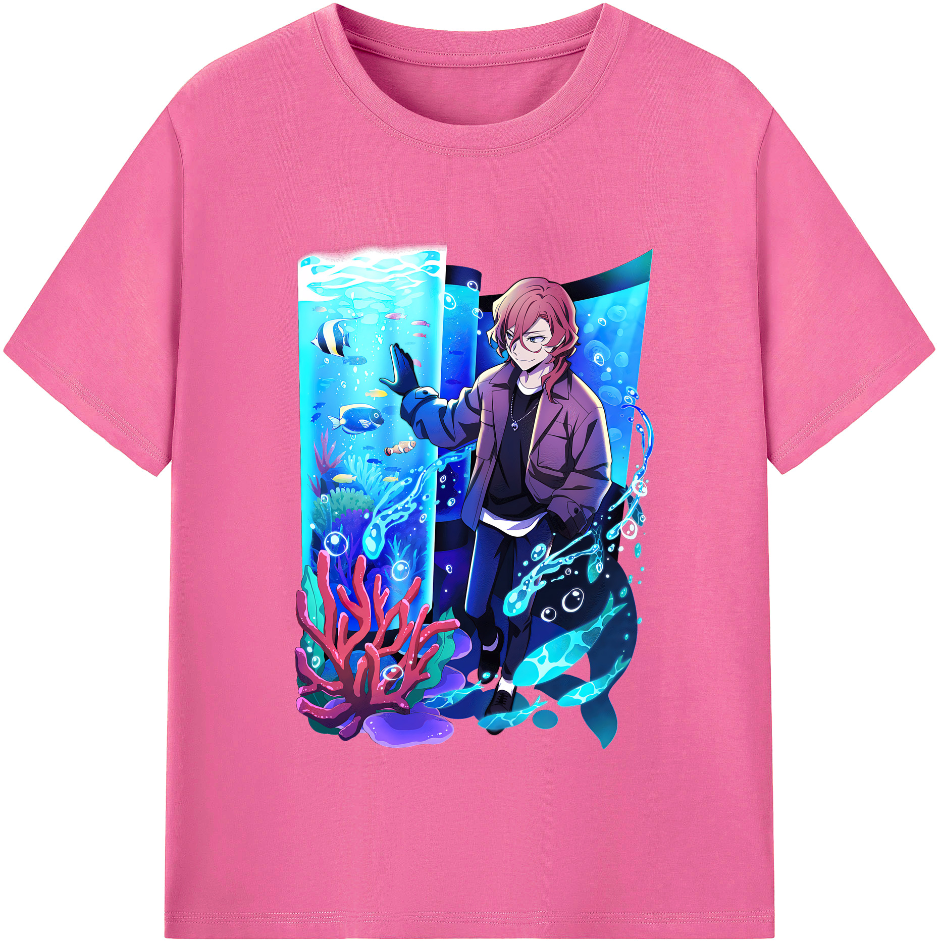 （画像用） 文豪ストレイドッグス Bungo Stray Dogs レディースカジュアルプリントTシャツ（綿100％）